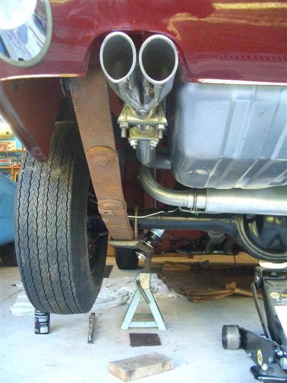 Enlighten me on exhaust hangers for a 67 dual exhaust tail pipe? Vintage Mustang Forums